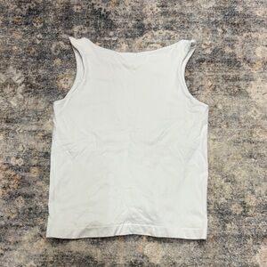 Free People White Sleeveless Top